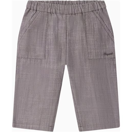 Bonpoint pantalone thursday grigio ardesia in cotone