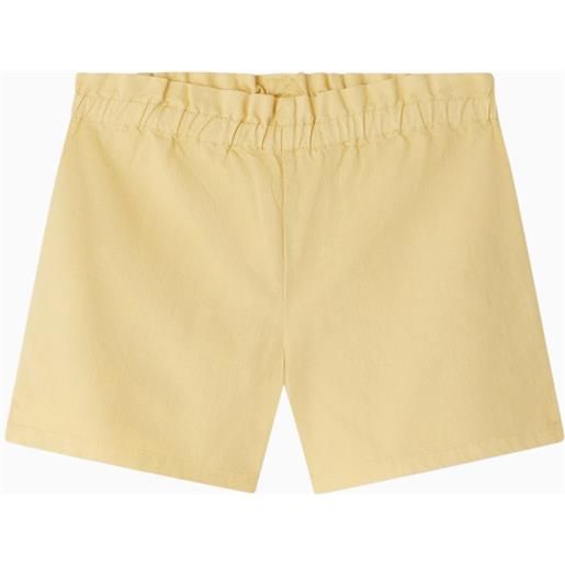 Bonpoint short milly giallo in cotone