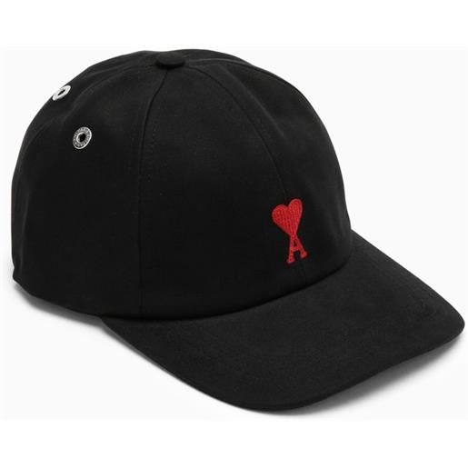 Ami Paris cappello da baseball nero con logo