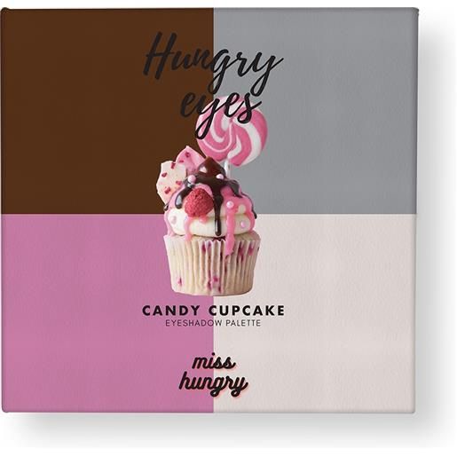 MISS HUNGRY hungry palette eyes candy cupcake ombretti glitterati 4 x 3 gr