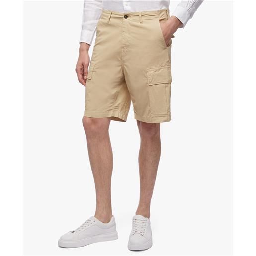 Brooks Brothers shorts cargo in cotone elasticizzato beige