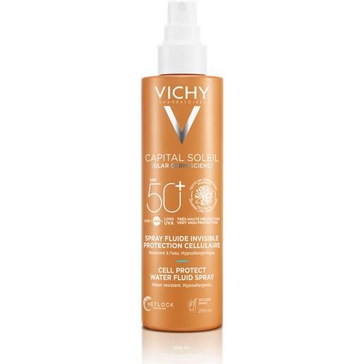 Vichy capital soleil cell protect fluido ultra leggero spray protezione alta spf 50 200 ml