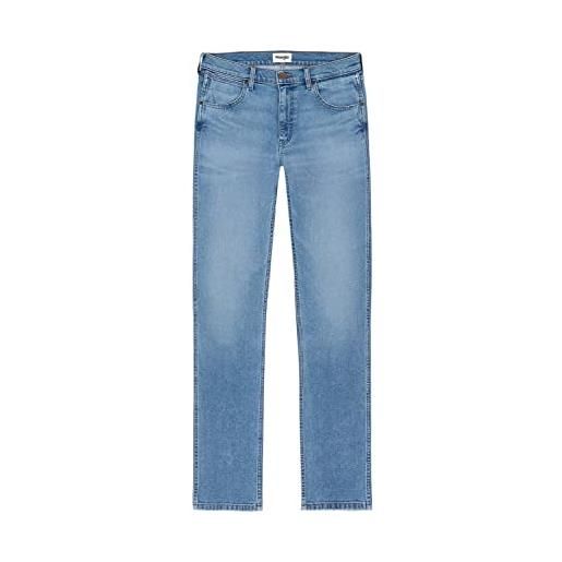 Wrangler greensboro jeans, blu (verve), 36w / 36l uomo