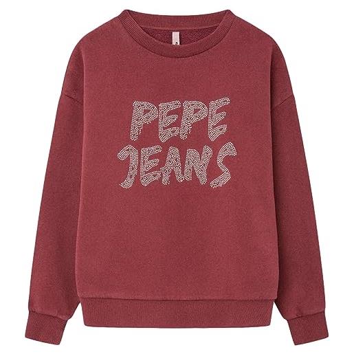 Pepe Jeans salome, maglia di tuta bambine e ragazze, rosso (burgundy), 8 anni