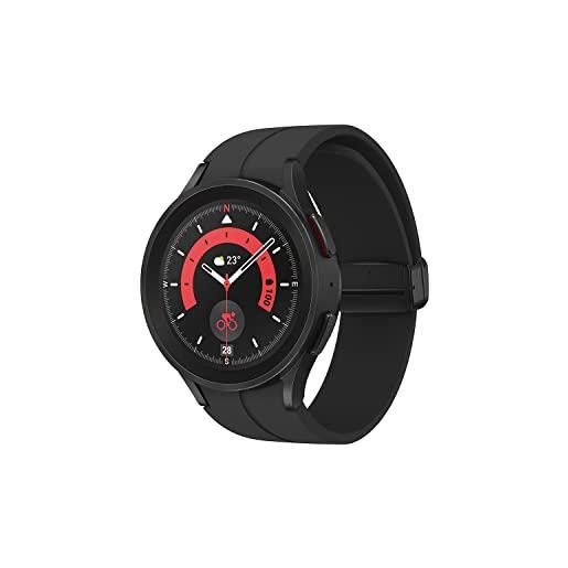Samsung galaxy watch5 pro 3,56 cm (1.4) oled numérique 450 x 450 pixels écran tactile noir, titane wifi gps