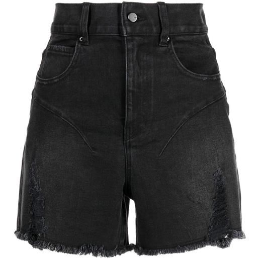 JNBY shorts denim con effetto vissuto - nero