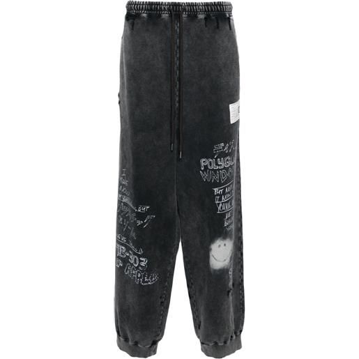Maison Mihara Yasuhiro pantaloni sportivi - grigio