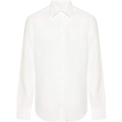 Canali camicia con colletto classico - bianco