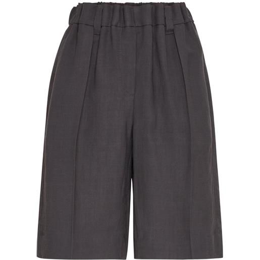 Brunello Cucinelli shorts al ginocchio - grigio