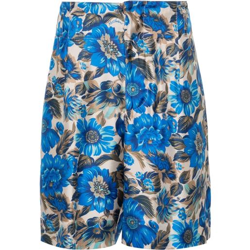 Moschino shorts a fiori - blu