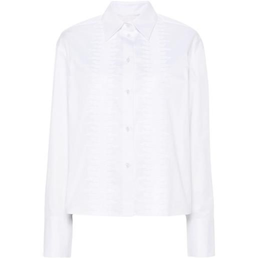 Genny camicia con paillettes - bianco