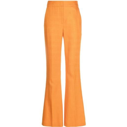 Genny pantaloni dritti a vita alta - arancione
