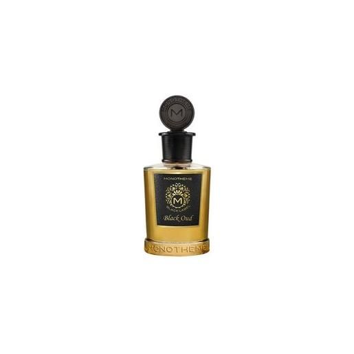 Monotheme fragranza unisex black label black oud eau de parfum 100 ml