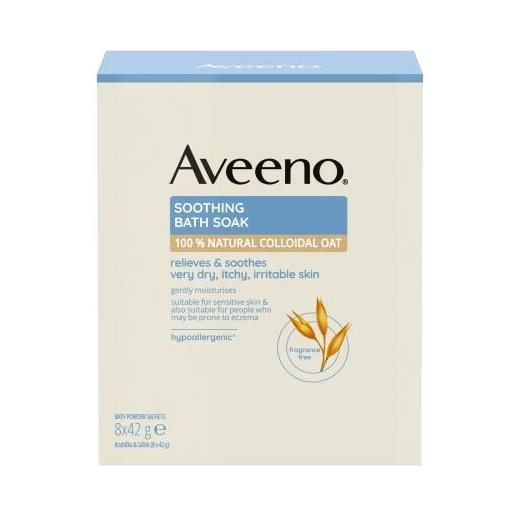 Aveeno soothing bath soak cofanetti trattamento bagno lenitivo 8 x 42 g unisex