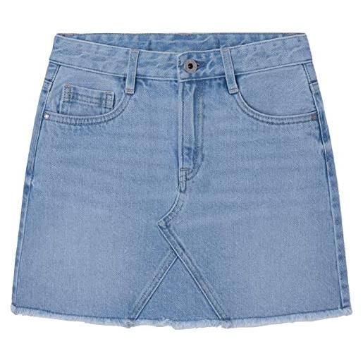 Pepe Jeans kourtney skirt, gonna bambine e ragazze, blu (denim-pr0), 6 anni