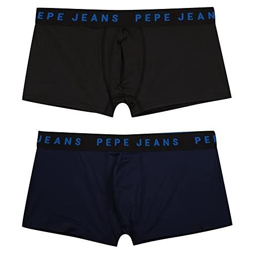Pepe Jeans logo tk lr 2p, bermuda uomo, blu (dulwich blue), l