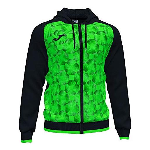 Joma 102262.117.2xl jacket, nero/verde fluorescente, regular men's