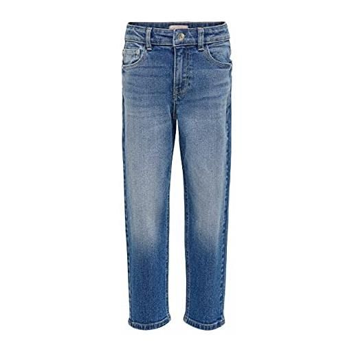 Only kids only koncalla life mom fit dnm azg159 noos jeans, medium blue denim, 146 ragazze