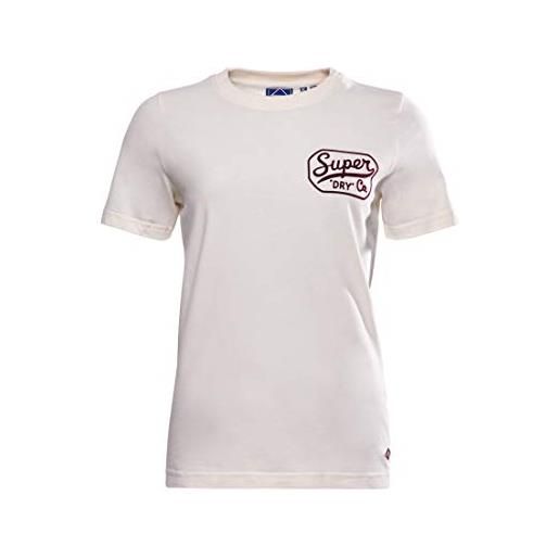 Superdry workwear graphic tee t-shirt, oyster, m donna