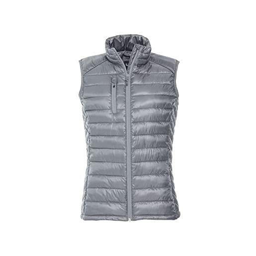 Clique - giacca gilet smanicato da donna hudson vest ladies autunno/inverno, in poliestere, antivento, per sci, trekking, escursione, viaggio, montagna, (grey xxl)