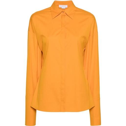 Genny camicia con placca logo - arancione