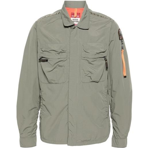 Parajumpers giacca-camicia millard con zip - verde