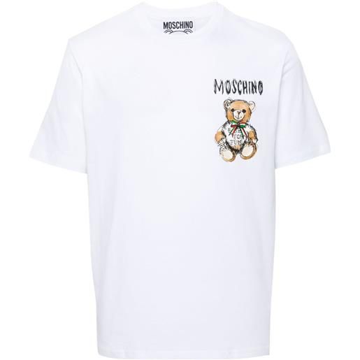 Moschino t-shirt teddy bear - bianco