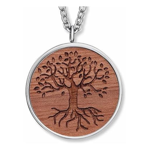 Crystalp collana decent steel necklace tree of life 30436. W2. E. 03 scr0067 marca, estándar, metallo, nessuna pietra preziosa