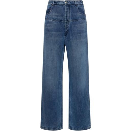MARANT jeans larghi teren in lyocell e cotone