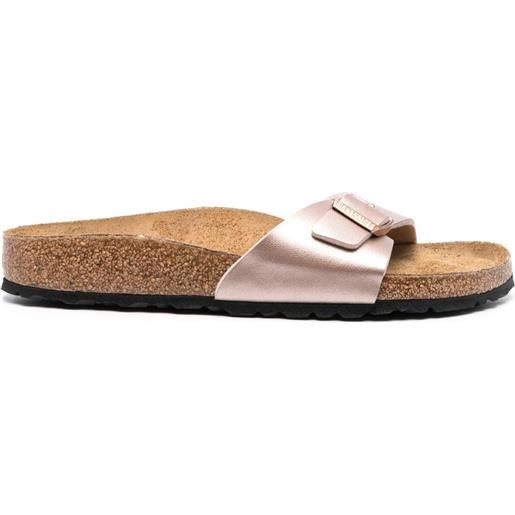 Birkenstock sandali madrid con logo goffrato - rosa