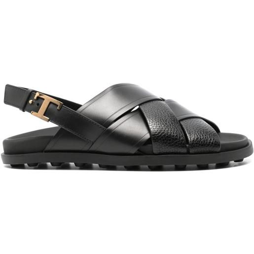 Tod's sandali con fibbia - nero