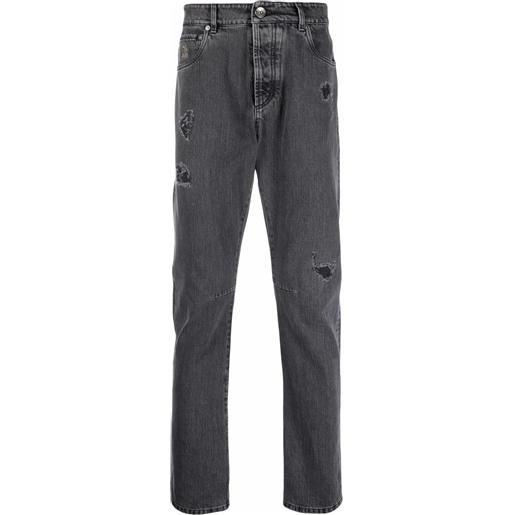 Brunello Cucinelli jeans dritti - grigio