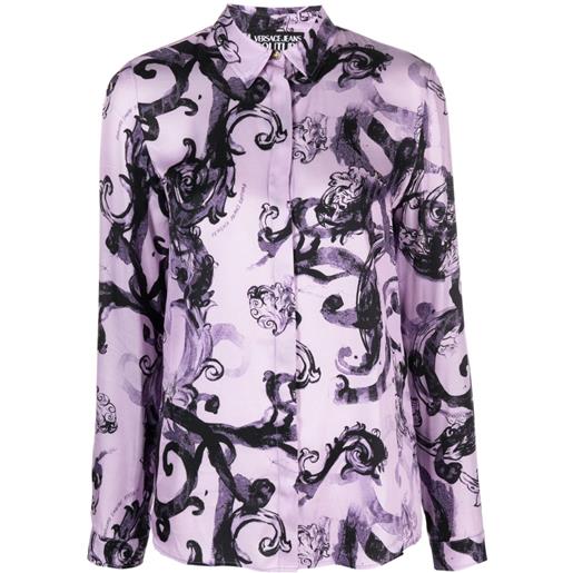 Versace Jeans Couture camicia con stampa - viola