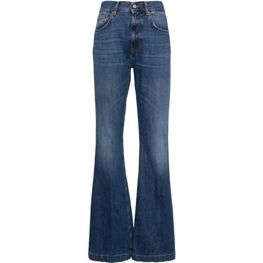 DONDUP jeans svasati a vita alta olivia - blu