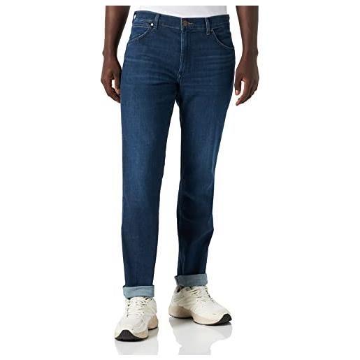 Wrangler greensboro jeans, blu (the stone ride), 35w / 34l uomo
