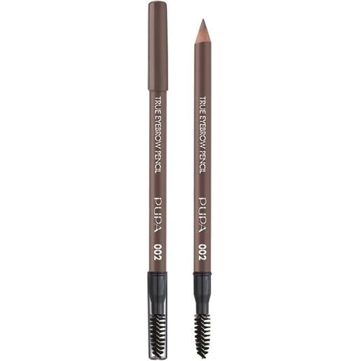 Pupa true eyebrow pencil 1.08g matita sopracciglia 002 brown