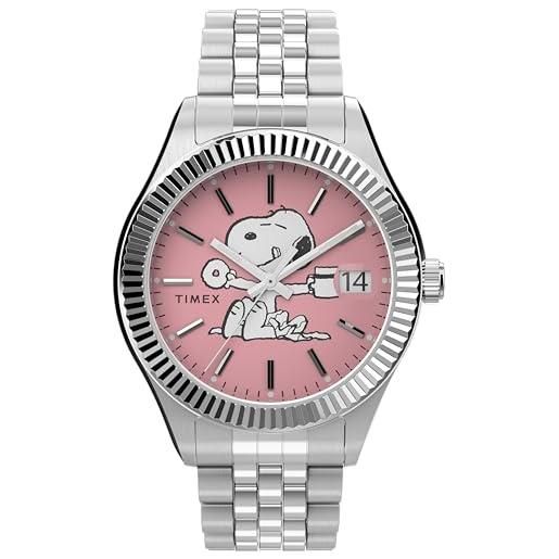 Timex orologio analogico al quarzo donna con cinturino in acciaio inossidabile tw2v47400