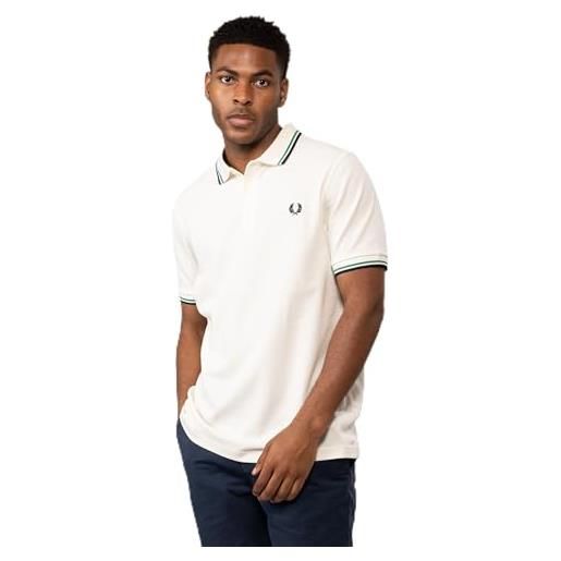 Fred Perry polo m3600 l. Ecru/fpgrn/nvy-s32 s