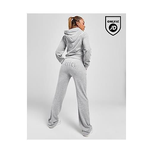 Juicy couture pantaloni della tuta diamante velour, grey