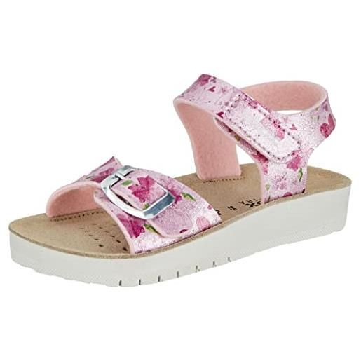 Geox j sandal costarei gi j15eab0, sandali bambine e ragazze, bianco (pink), 36 eu