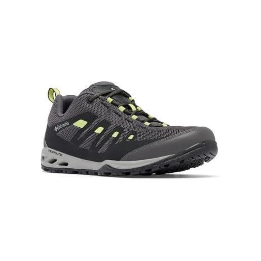 Columbia ventilatore di vapore, scarpe trekking a vita bassa uomo, grigio scuro napa verde, 42 eu