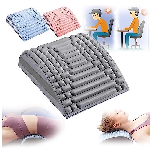 Umikk refresh - raddrizzatore per collo e schiena, multi livello regolabile, spine board e raddrizzatore per collo 2 in 1, dispositivo per alleviare dolori al collo e mal di schiena