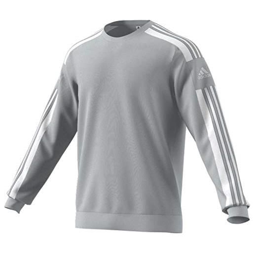 adidas squadra 21 sweatshirt, felpa uomo, team light grey, m