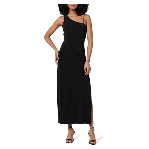 The Drop lupita draped one-shoulder maxi dress vestiti, viola selvaggio, m
