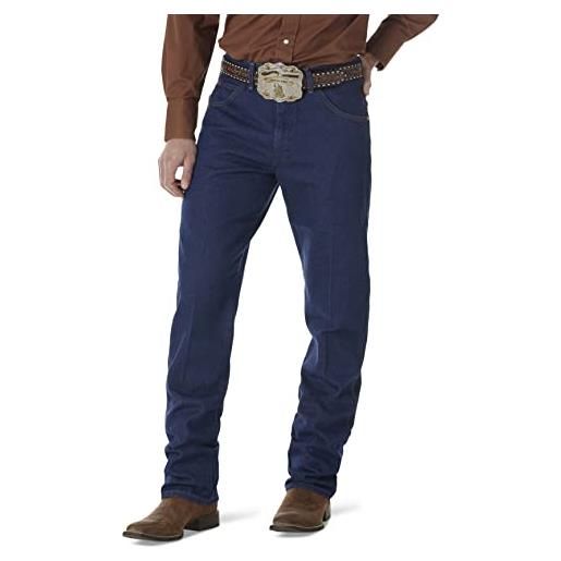 Wrangler men's cowboy cut relaxed fit jean, prewashed indigo, 34w x 30l