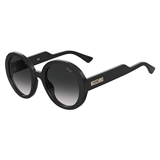 MOSCHINO occhiali da sole mos125/s black/dark grey shaded 52/23/140 donna