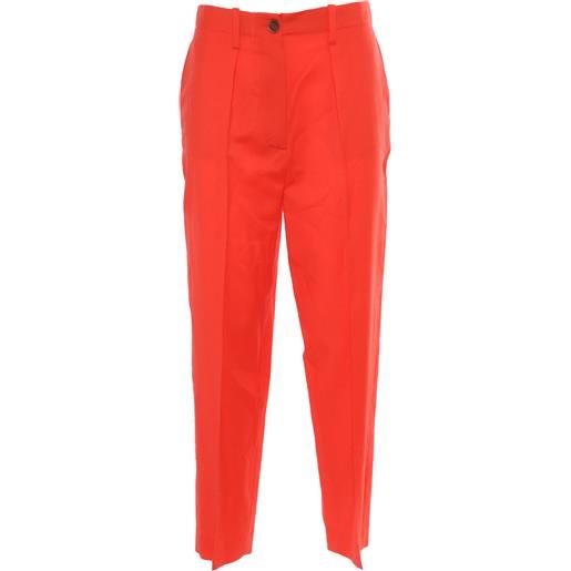 Lorena Antoniazzi pantaloni rossi eleganti