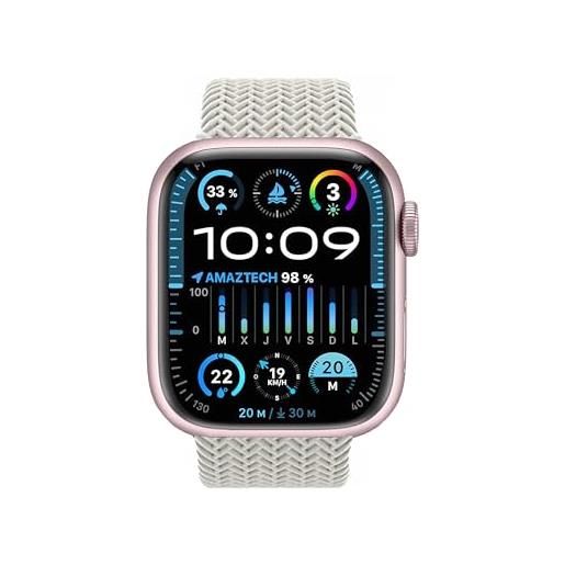 AMAZTECH orologio intelligente hk9 pro plus smartwatch amoled 2.02 waterprof ip67 chiamate bluetooth chat gpt orologio fitness per android ios ideale per uomo e donna (bianco)
