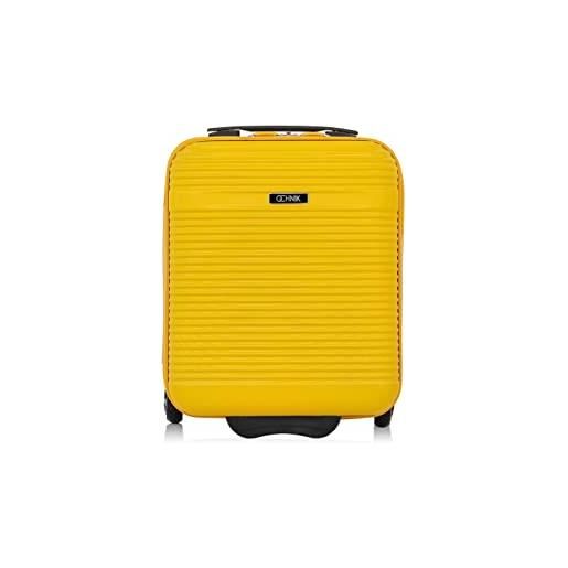 OCHNIK valigia grande valigia rigida | materiale: abs | colore: giallo | dimensioni: l | dimensioni: 76x51x30cm | volume: 97 litri | 4 ruote | alta qualità