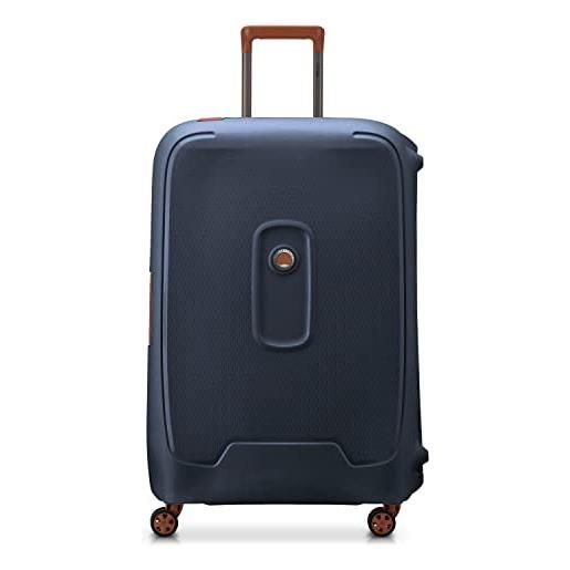 DELSEY PARIS, moncey, valise, grande taille rigide matière recyclée et recyclable, 76x52x30 cm, 97 litres, , inchiostro blu